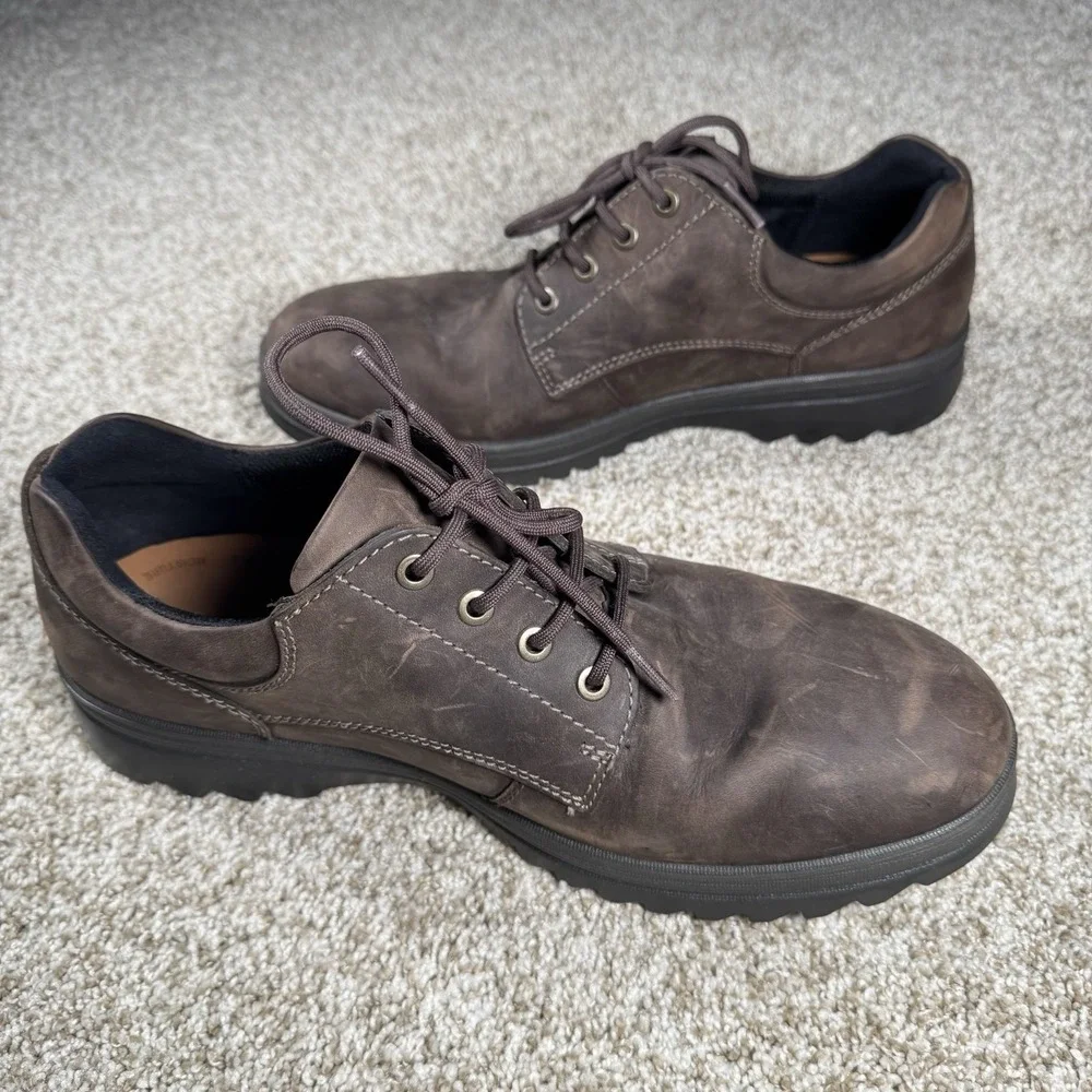 Ecco Mens‎ Size 43 Nubuck Leather Gore-Tex Lace Up Lowtop Shoes